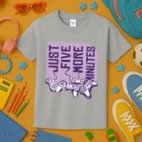Just Five More Minutes Game Kids T-Shirt thumb 3
