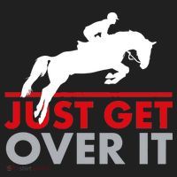 Just Get Over It Funny Horse Riding Beanie thumb 2
