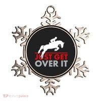 Just Get Over It Funny Horse Riding Ornament thumb 0