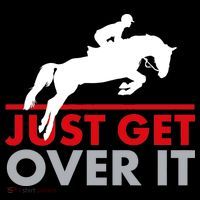 Just Get Over It Funny Horse Riding Ornament thumb 1