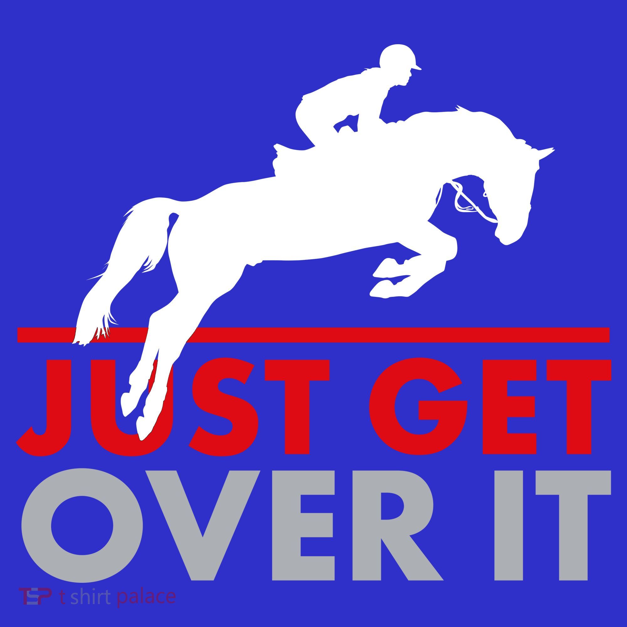 Just Get Over It Funny Horse Riding Kids Sweatshirt