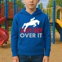 Just Get Over It Funny Horse Riding Kids Hoodie thumb 2