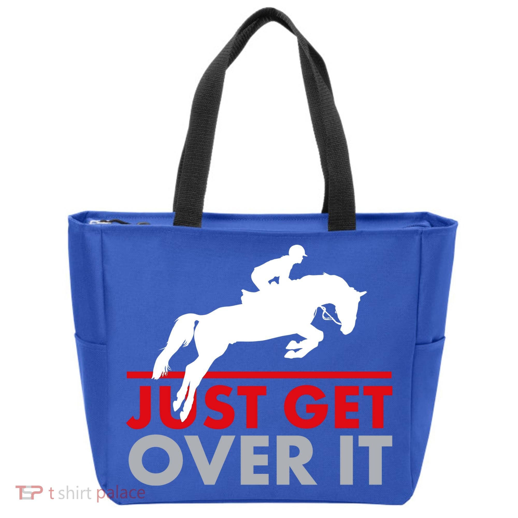 Just Get Over It Funny Horse Riding Tote Bag