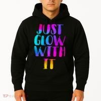 Just Glow With It Funny Retro Hoodie thumb 2