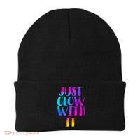 Just Glow With It Funny Retro Beanie thumb 0