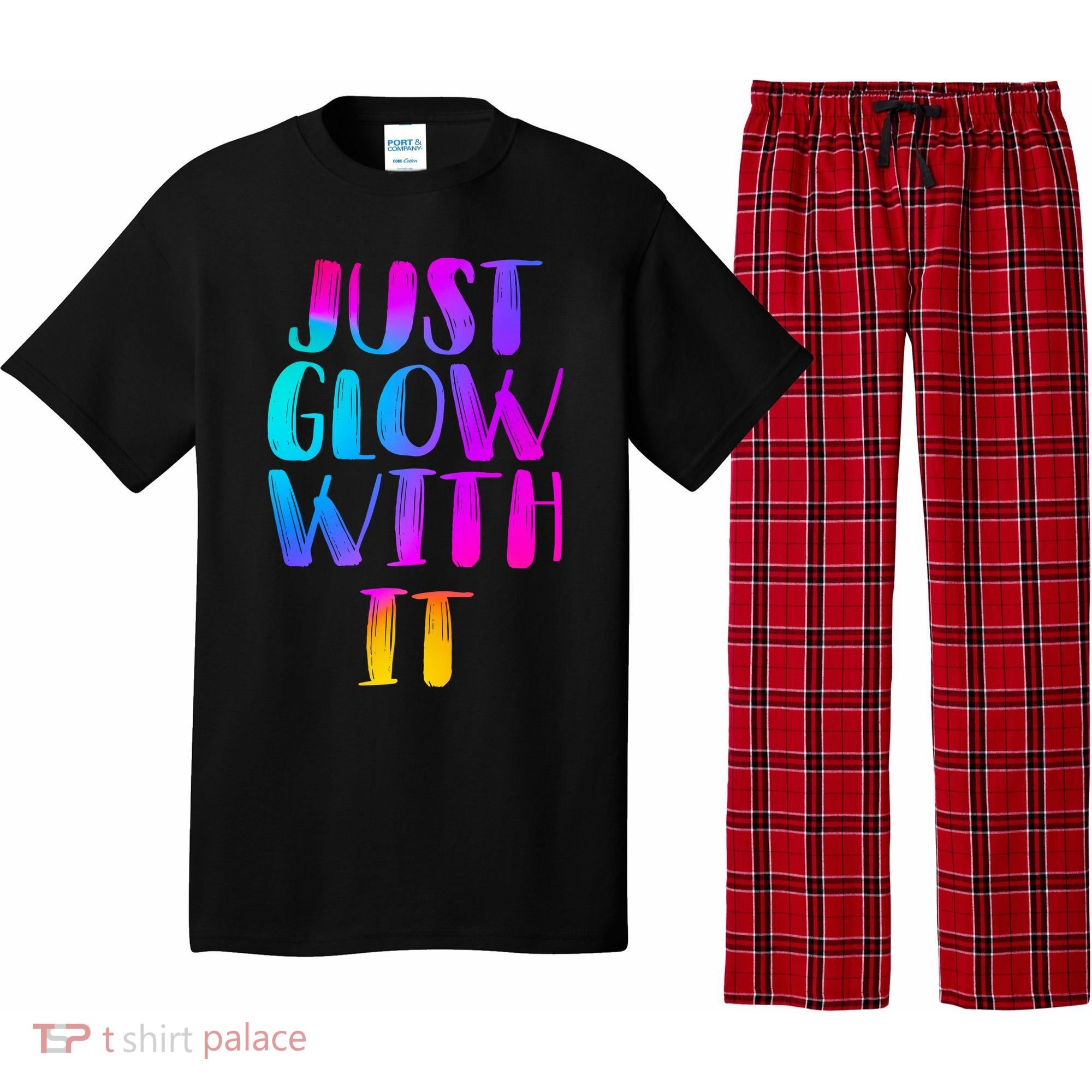 Just Glow With It Funny Retro Pajama Set