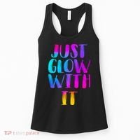 Just Glow With It Funny Retro Women's Tank Top thumb 0