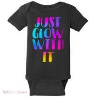 Just Glow With It Funny Retro Baby Bodysuit thumb 0