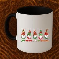 Just Hanging with My Gnomies Christmas Coffee Mug thumb 2