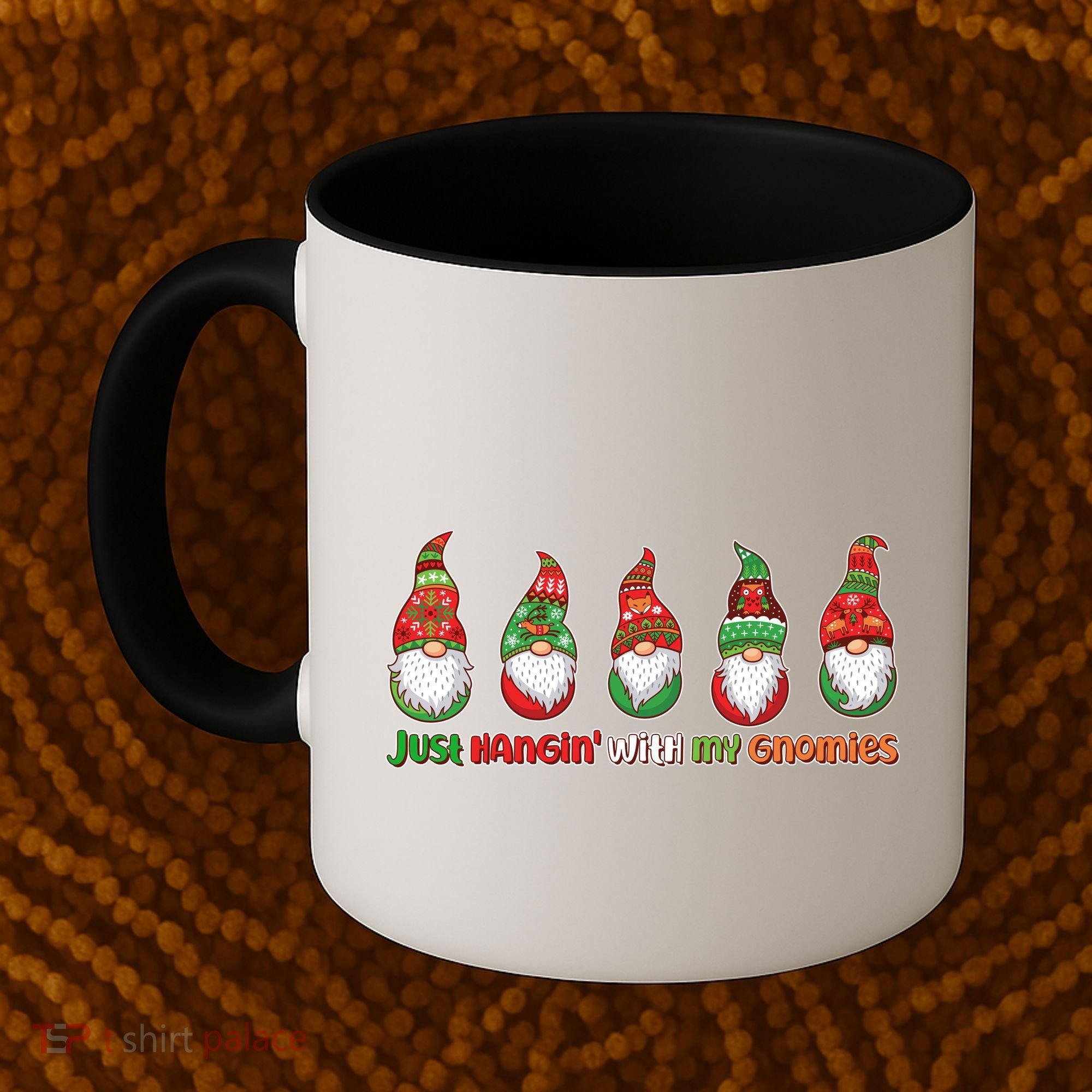 Just Hanging with My Gnomies Christmas Coffee Mug
