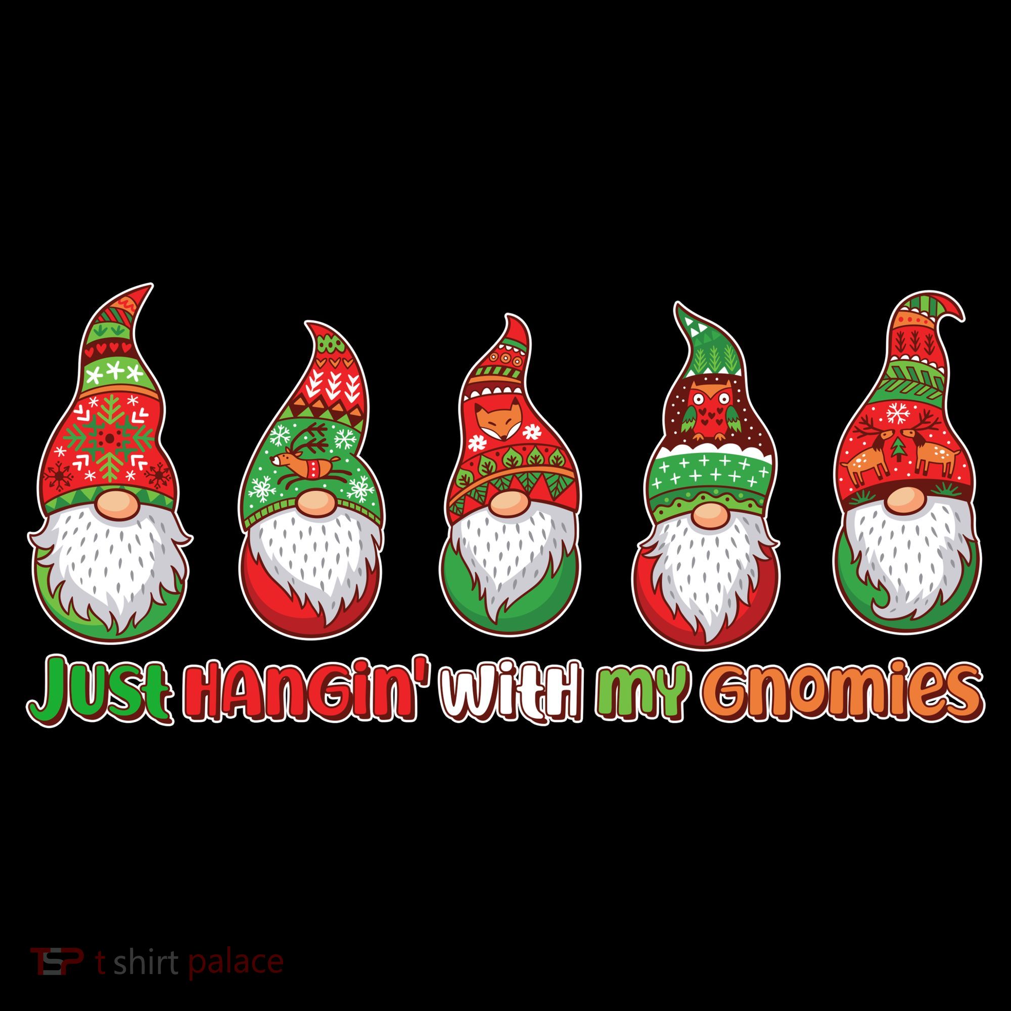 Just Hanging with My Gnomies Christmas Coffee Mug