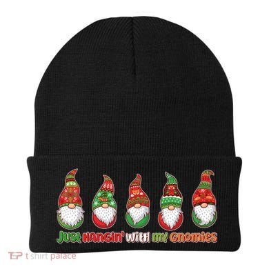 Just Hanging with My Gnomies Christmas Beanie