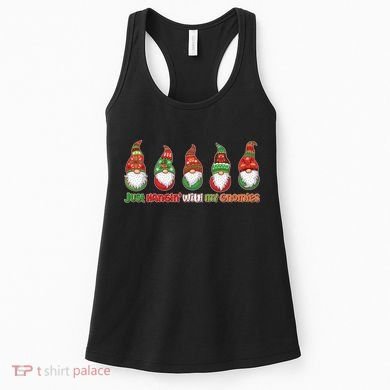 Just Hanging with My Gnomies Christmas Women's Tank Top