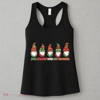 Just Hanging with My Gnomies Christmas Women's Tank Top thumb 3