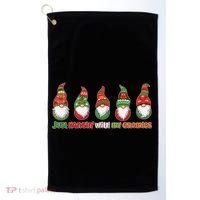 Just Hanging with My Gnomies Christmas Golf Towel thumb 0