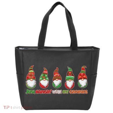 Just Hanging with My Gnomies Christmas Tote Bag