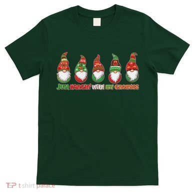 Just Hanging with My Gnomies Christmas T-Shirt