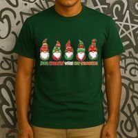 Just Hanging with My Gnomies Christmas T-Shirt thumb 3