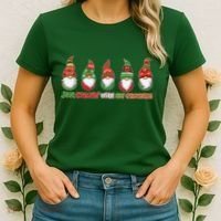 Just Hanging with My Gnomies Christmas Women's T-Shirt thumb 2