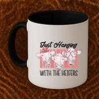 Just Hanging With The Heifers Coffee Mug thumb 2