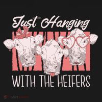 Just Hanging With The Heifers Ornament thumb 1