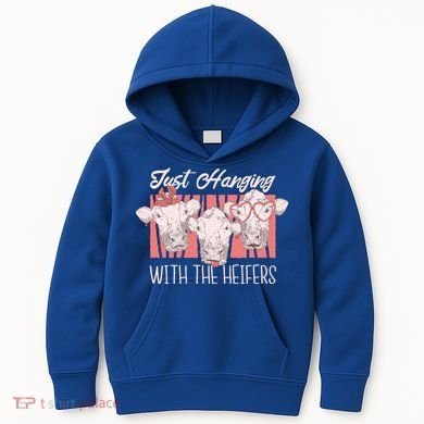 Just Hanging With The Heifers Kids Hoodie