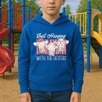 Just Hanging With The Heifers Kids Hoodie thumb 2