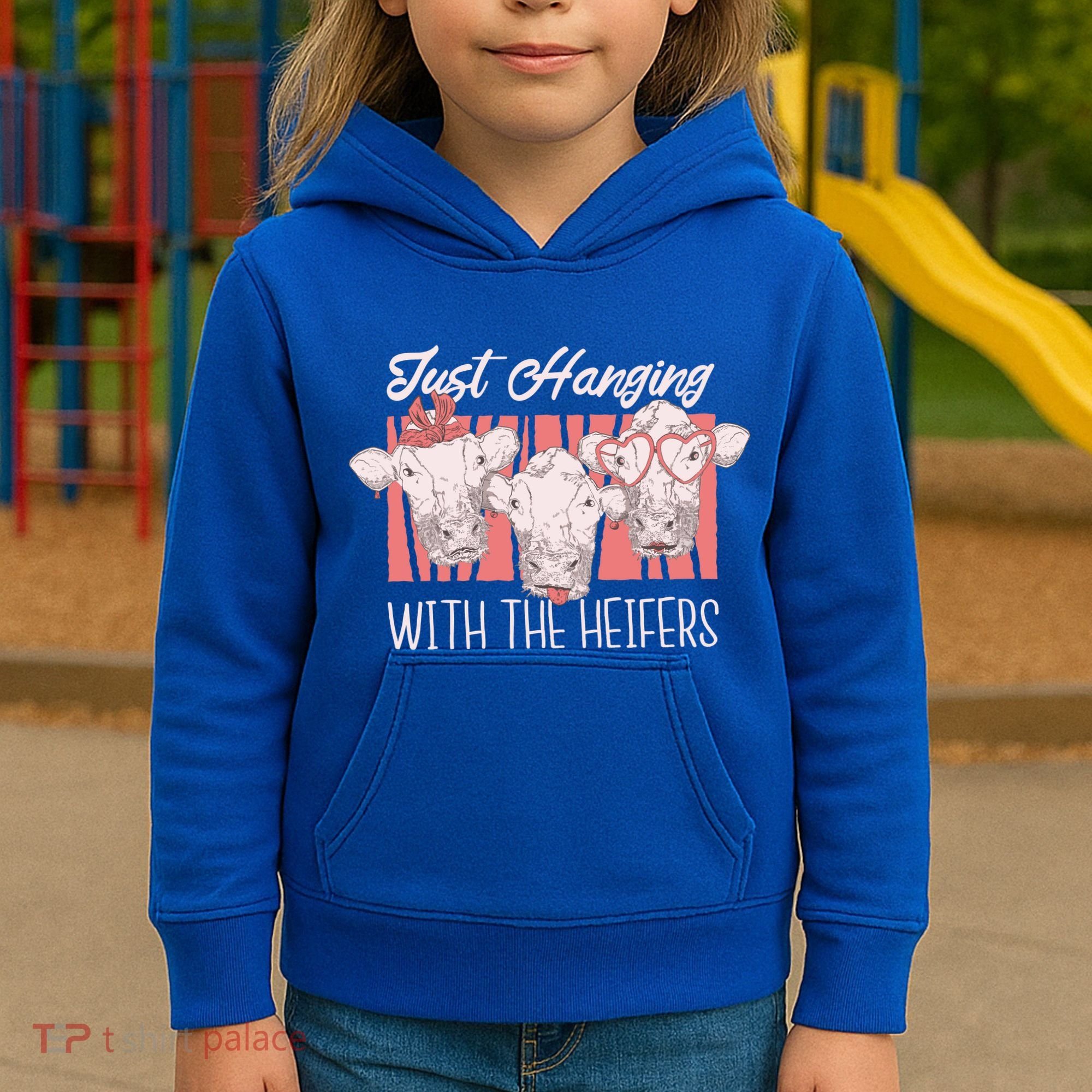 Just Hanging With The Heifers Kids Hoodie
