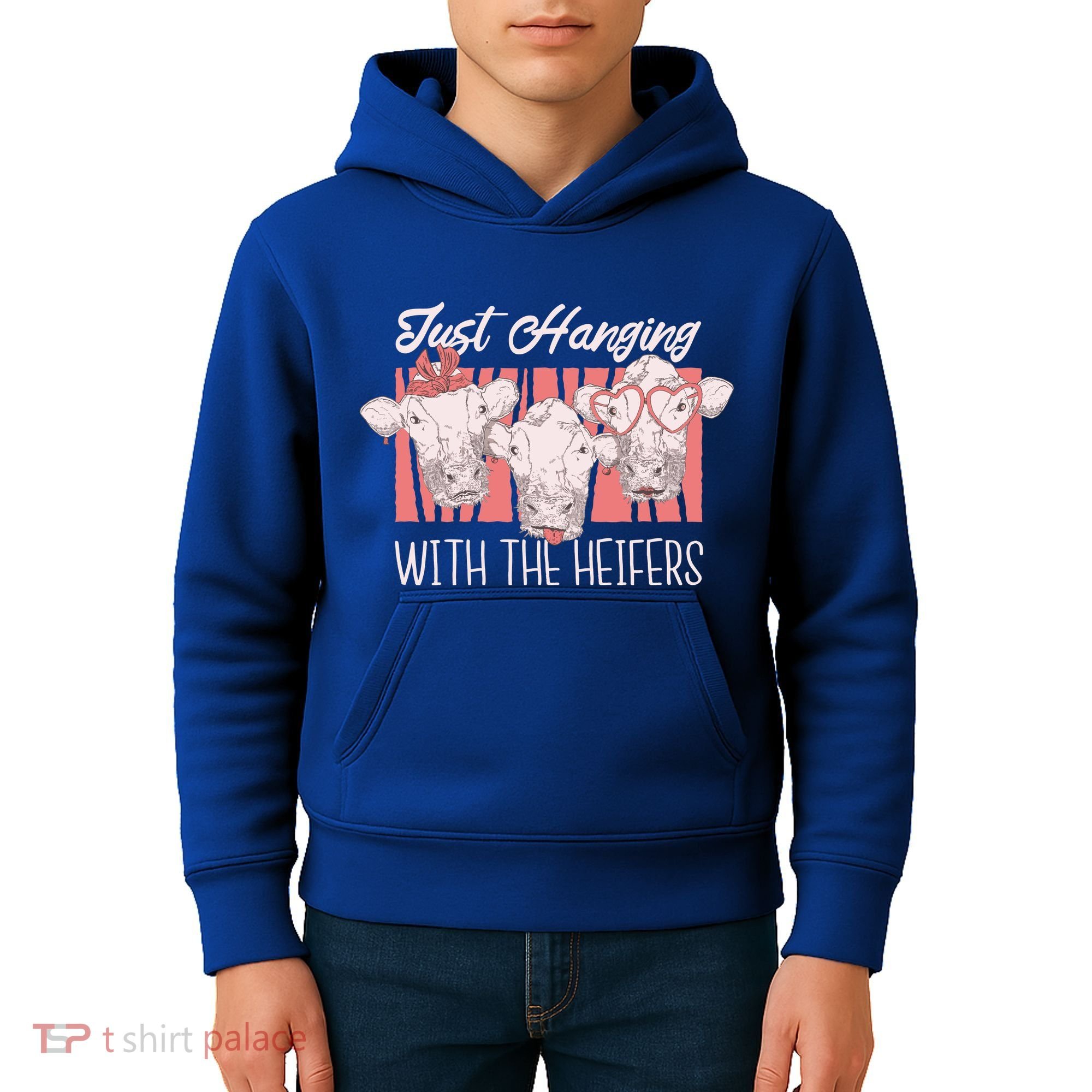 Just Hanging With The Heifers Kids Hoodie
