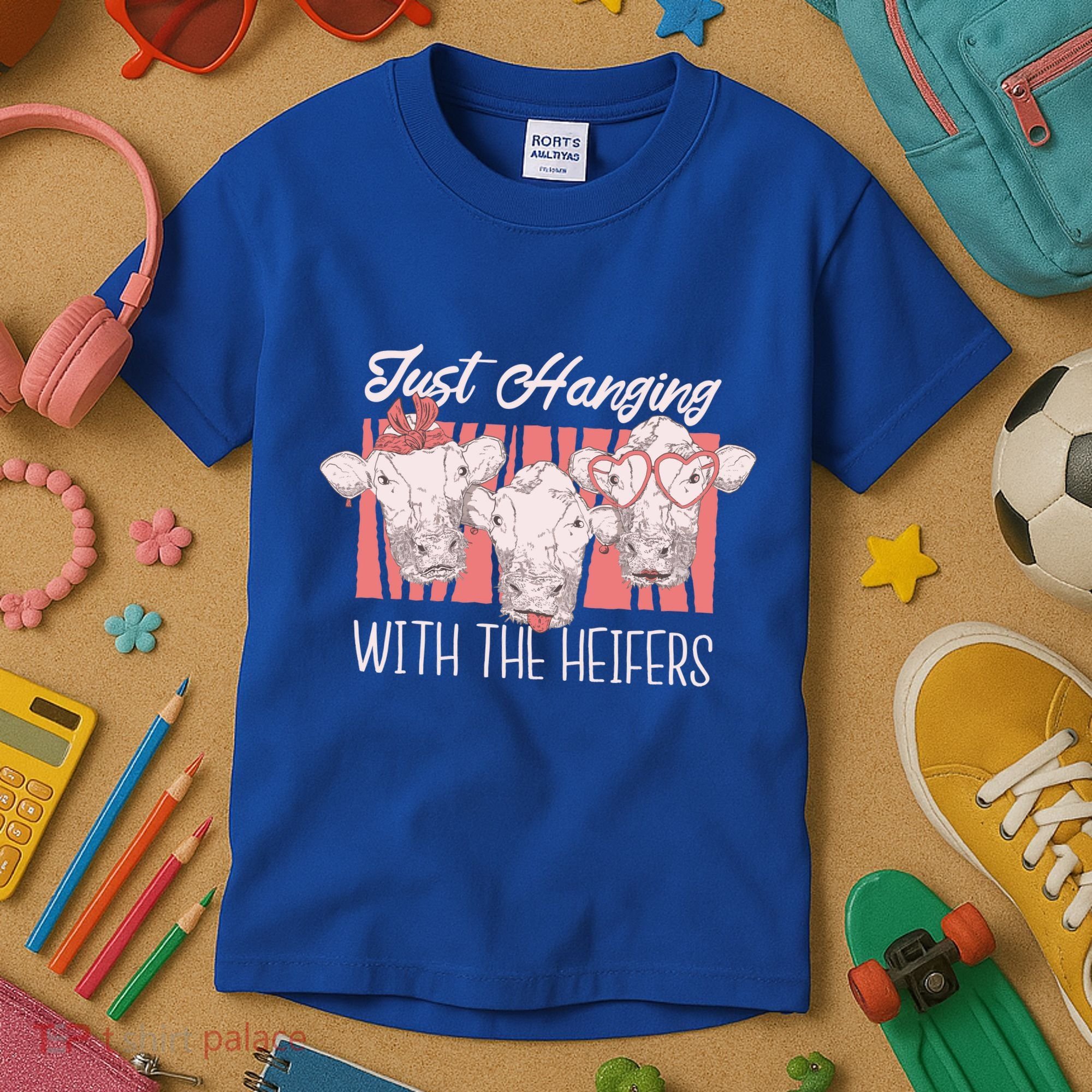 Just Hanging With The Heifers Kids T-Shirt