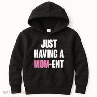 Just Having A Mom-ent Kids Hoodie thumb 0
