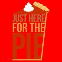 Just Here For The Pie Santa Hat thumb 1
