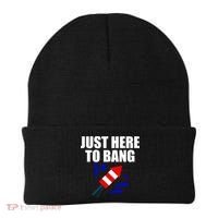 Just Here To Bang 4th Of  July Beanie thumb 0