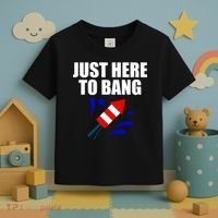 Just Here To Bang 4th Of  July Toddler T-Shirt thumb 3
