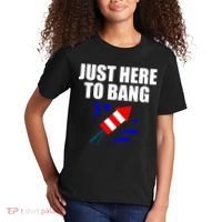 Just Here To Bang 4th Of  July Kids T-Shirt thumb 2