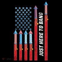 Just Here To Bang American Flag Fireworks Visor thumb 3