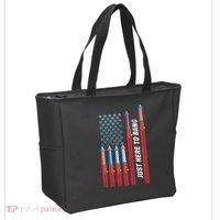 Just Here To Bang American Flag Fireworks Tote Bag thumb 2