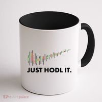 Just HODL It Moon Chart Crypto Currency Coffee Mug thumb 1