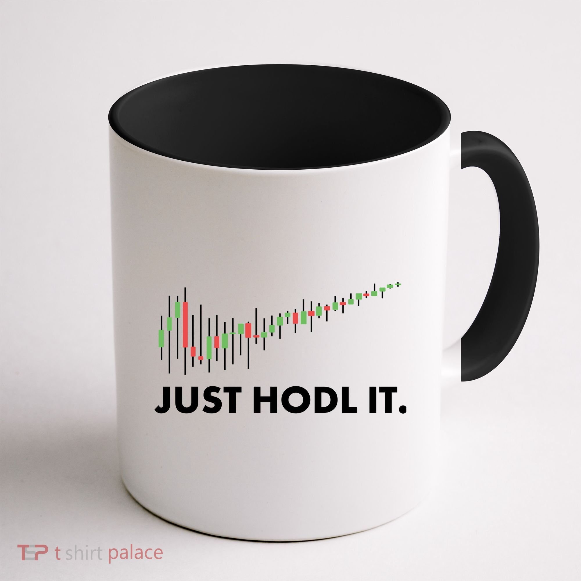 Just HODL It Moon Chart Crypto Currency Coffee Mug