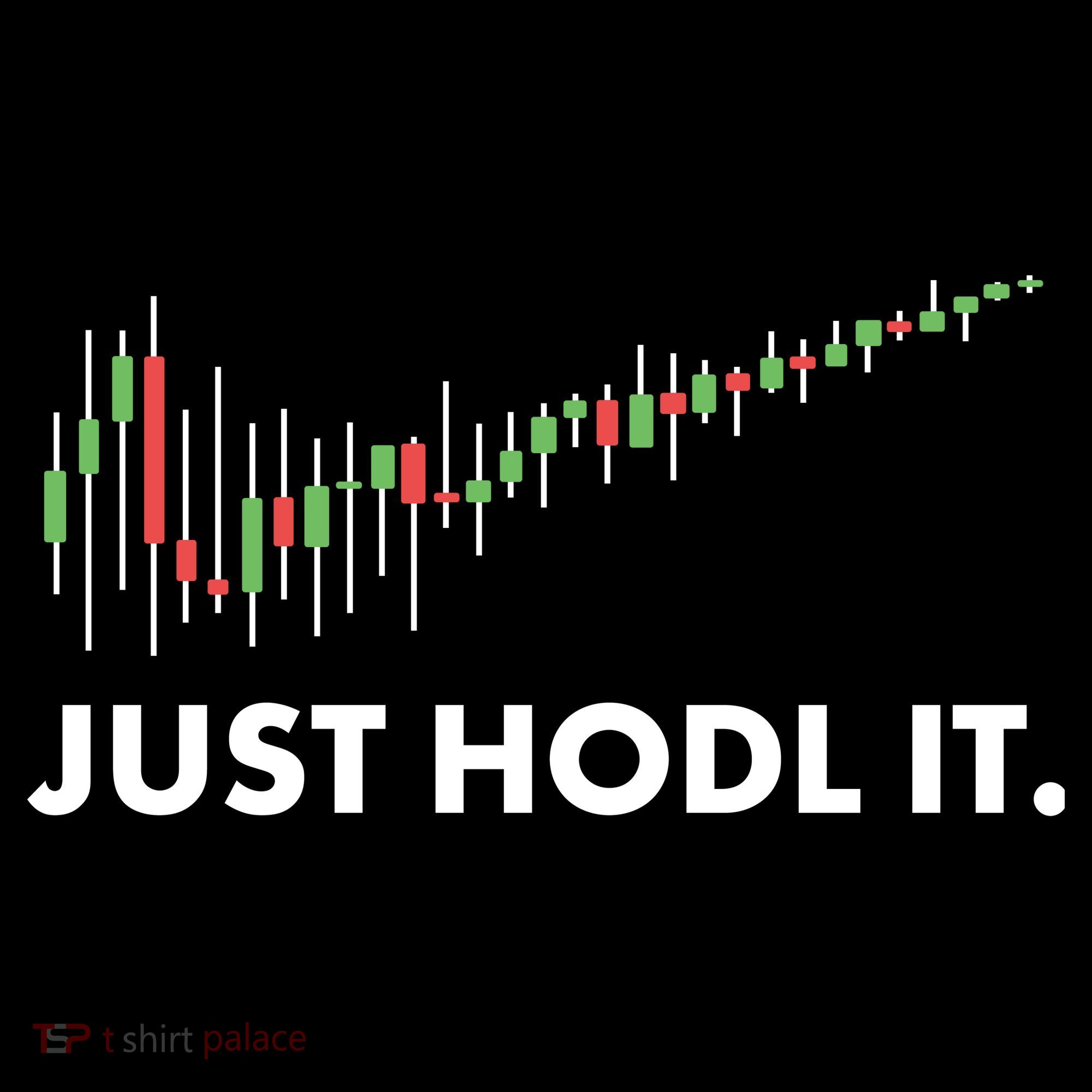 Just HODL It Moon Chart Crypto Currency Women's Hoodie