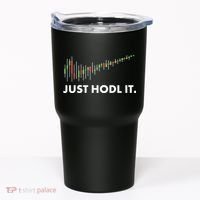 Just HODL It Moon Chart Crypto Currency Tumbler thumb 0