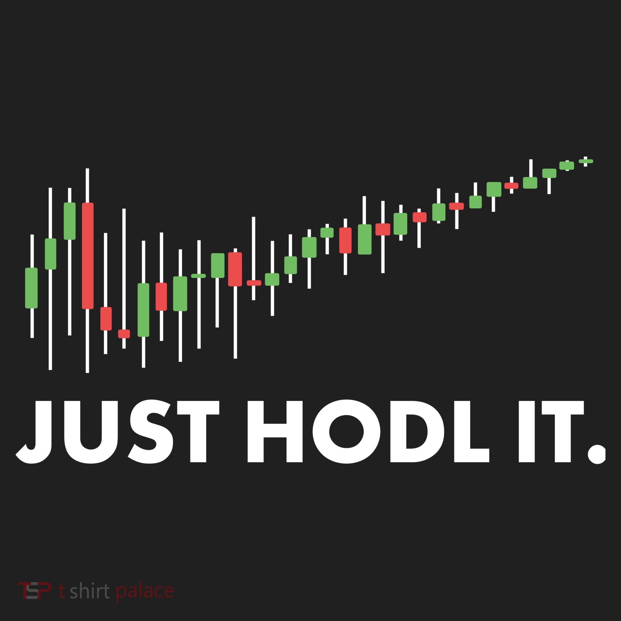 Just HODL It Moon Chart Crypto Currency Tumbler