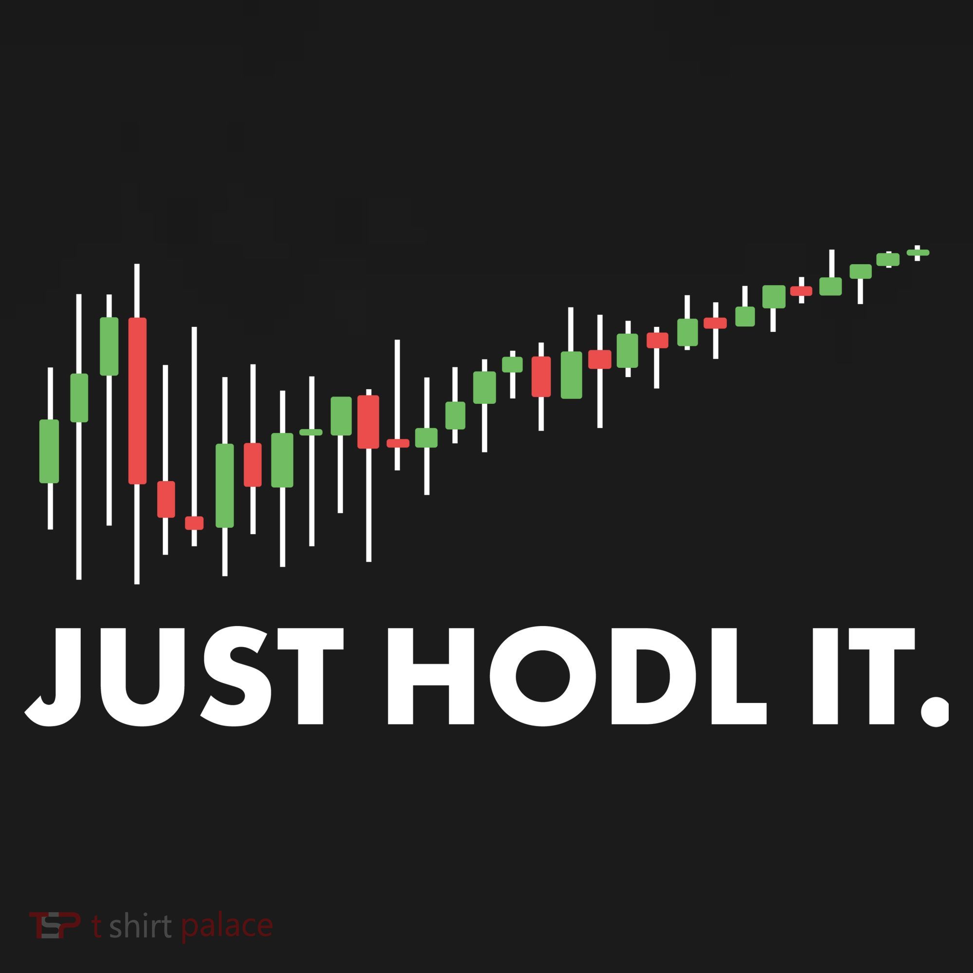 Just HODL It Moon Chart Crypto Currency Ornament