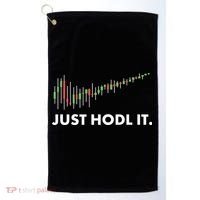 Just HODL It Moon Chart Crypto Currency Golf Towel thumb 0