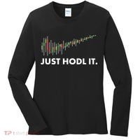 Just HODL It Moon Chart Crypto Currency Women's Long Sleeve Shirt thumb 0