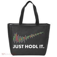 Just HODL It Moon Chart Crypto Currency Tote Bag thumb 0