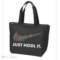 Just HODL It Moon Chart Crypto Currency Tote Bag thumb 3