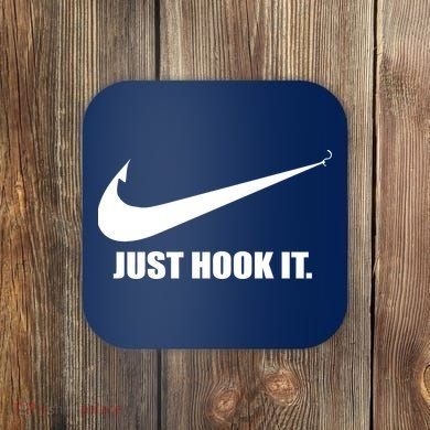 Just Hook It Funny Fishing Coaster