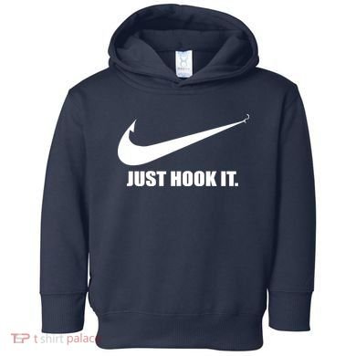 Just Hook It Funny Fishing Toddler Hoodie