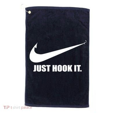 Just Hook It Funny Fishing Golf Towel